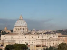 A view of St. Peter's Basilica in Vatican City. 