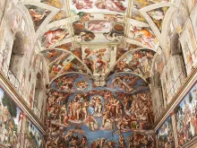 A view of the Vatican's Sistine Chapel. 