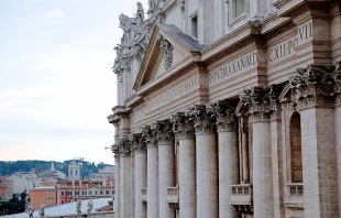 The facade of St. Peter's Basilica, as seen from the Apostolic Palace in the Vatican.   Lauren Cater/CNA.