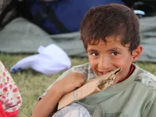A young boy refugee in Erbil, Iraq. 
