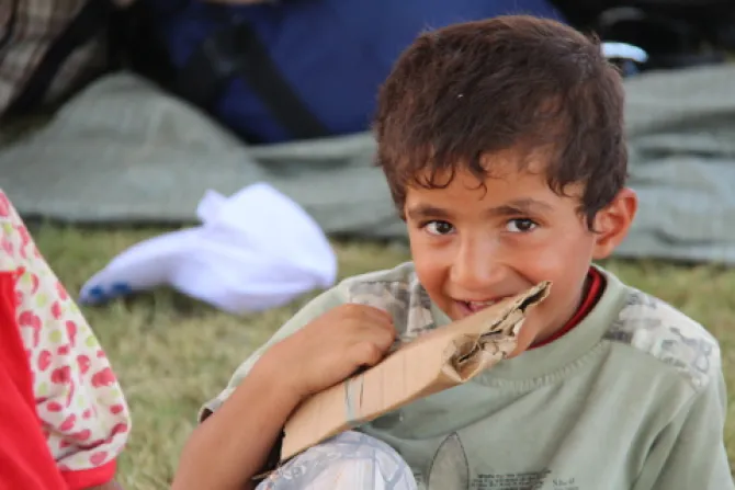 A young boy refugee in Erbil Iraq Catholic News Agency Credit Maria Lozano CNA 81414