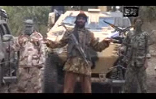Abubakar Shekau in a low quality video admitted to kidnapping nearly 300 girls in Nigeria and threatened to sell them (Screengrab).?w=200&h=150