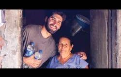 Adam Groshong with the grandmother of Jenny from El Salvador whose tuition is being paid by Marin Catholic fundraising. ?w=200&h=150