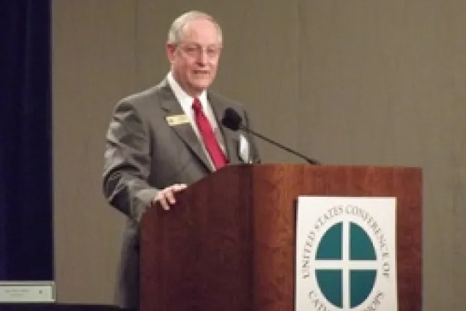Al Notzon chair of the National Review Board speaking on Dallas Charter update CNA US Catholic News 6 13 12