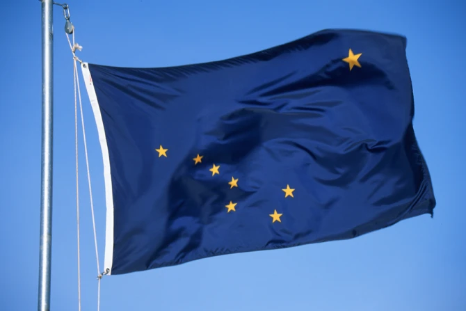 Alaska flag Credit Joseph Sohm Shutterstock
