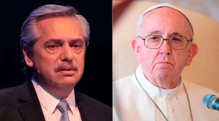 Alberto Fernández, left. Pope Francis, right. ?w=200&h=150