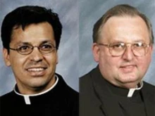 Bishops-elect Alberto Rojas and Andrew Wypych