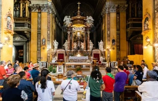 Amazon spirituality event at the Church of Santa Maria in Traspontina in Rome Oct. 9, 2019.   Anthony Johnson/CNA