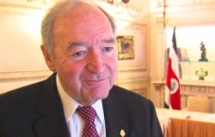 Ambassador Jaime Feinzaig, Costa Rican ambassador to Italy, speaks with CNA on Nov. 8 2013.   Andreas Dueren/CNA.