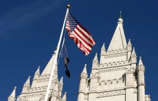 American flag and Church. Quinn Dombrowski via Flickr (CC BY-SA 2.0).