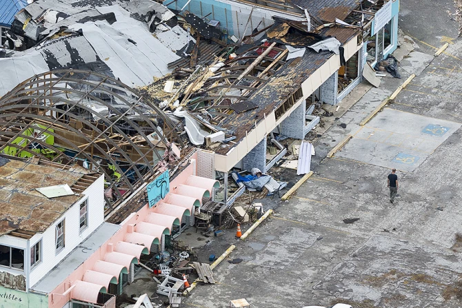 An aerial view of damage caused by Hurricane Harvey Credit AMFPhotography Shuttertock CNA