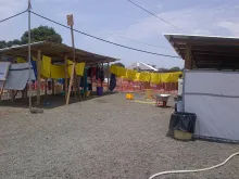 An Ebola clinic in Liberia's capital, Monrovia, which opened Aug. 17, 2014. 