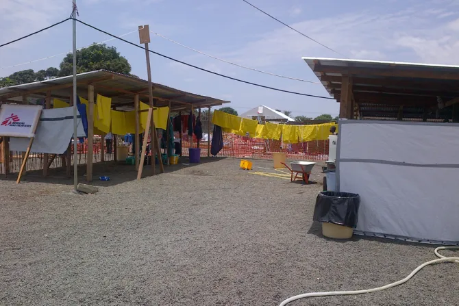 An ebola clinic in Monrovia Liberia that opened Aug 17 2014 Credit CDC Sally Ezra CNA 10 10 14