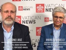 Andrea Tornielli is interviewed by Vatican News' Silvonei José. 
