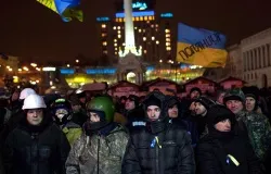 Anti-government protestors stand in Independence Square Jan. 28, 2014 in Kiev, Ukraine. ?w=200&h=150