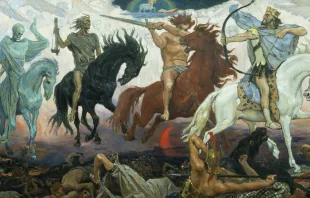 Four Horsemen of Apocalypse /   Viktor Vasnetsov on public domain