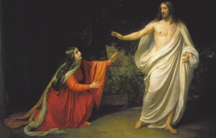 Appearance of Jesus Christ to Maria Magdalena by Alexander Andreyevich Ivanov, 1835. Public domain via Wikimedia.
