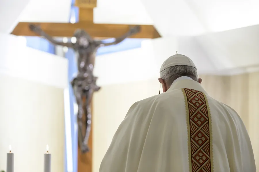 Pope Francis offers Mass in Casa Santa Marta on April 30, 2020. ?w=200&h=150