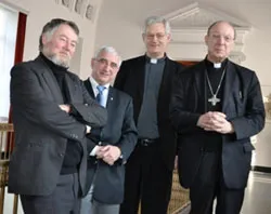 Archbishop Andre-Joseph Leonard and his three new auxiliary bishops / Photo ?w=200&h=150