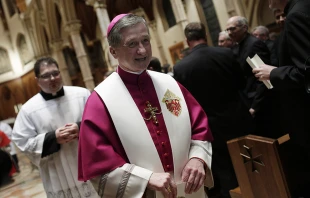 Archbishop Blase Cupich at Chicago's Holy Name Cathedral for the Rite of Reception Nov. 17, 2014.   Joshua Lott/Getty Images News/Getty Images.
