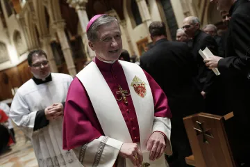 Archbishop Blase Cupich at Chicagos Holy Name Cathedral for the Rite of Reception Nov 17 2014 Credit Joshua Lott Getty Images News Getty Images CNA 11 18 14