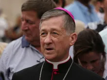 Then-Archbishop Blase Cupich of Chicago at the General Audience in St. Peter's Square, Sept. 2, 2015. 