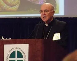 Archbishop Carlo Maria Viganò speaks Nov. 14, 2011 to the U.S. Bishops fall meeting?w=200&h=150