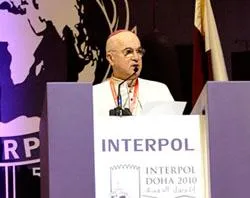 Archbishop Carlo Maria Viganò speaks to Interpol's general assembly in Nov. 2010. ?w=200&h=150