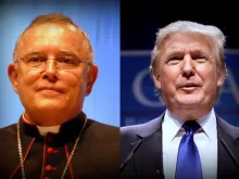 Archbishop Charles Chaput and Donald Trump. 