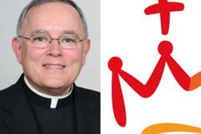 Archbishop Charles Chaput WYD logo CNA World Catholic News 7 11 11