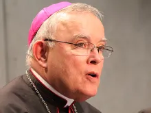 Archbishop Charles Chaput of Philadelphia speaks at the Vatican, March 25, 2014. 