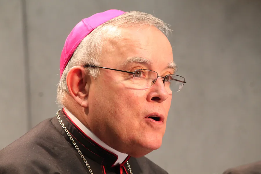 Archbishop Charles Chaput of Philadelphia speaks at the Vatican Press Office, March 25, 2014. ?w=200&h=150