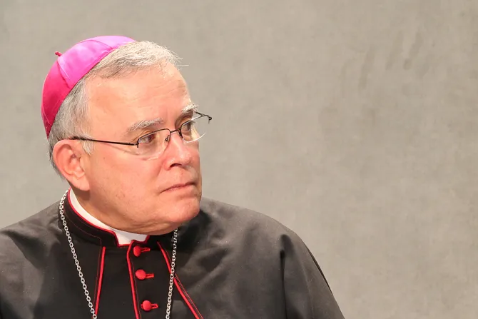 Archbishop Charles Chaput of Philadelphia speaks at the Vatican Press Office March 25 2014 Credit Daniel Ibanez CNA 3 CNA 6 8 16