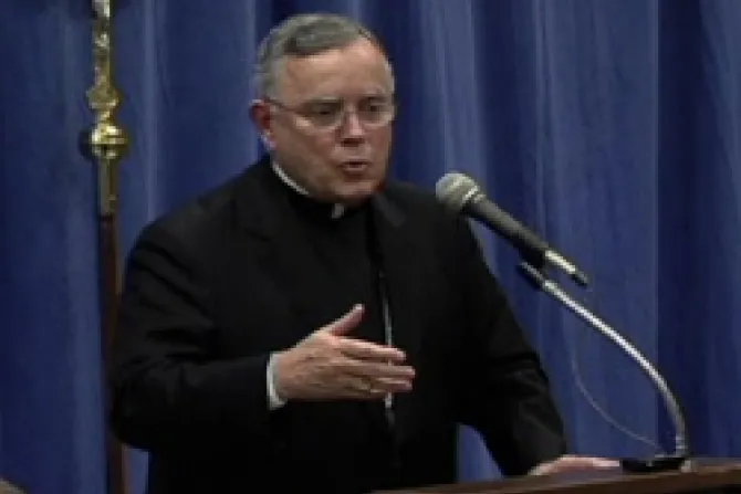 Archbishop Charles J Chaput at a press conference on abuse cases in Philadelphia May 4 2012 CNA US Catholic News 5 4 12