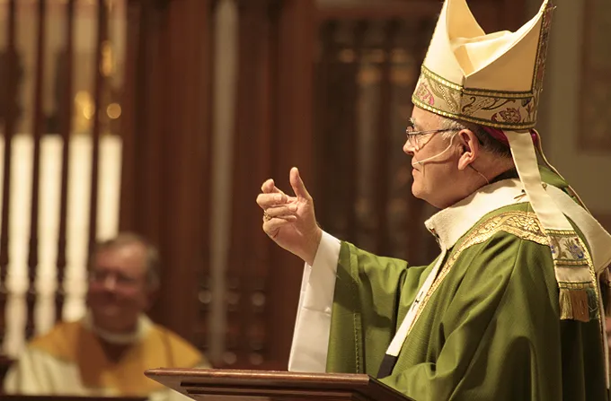 Archbishop Charles Chaput says Mass in Philadelphia's St. Peter and Paul Cathedral, Sept. 7, 2014. ?w=200&h=150