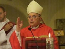 Archbishop Charles J. Chaput of Philadelphia bestows his blessing during the ad limina visit to the Holy See