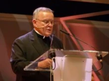 Archbishop Charles Chaput speaks at the 2011 World Youth Day in Madrid