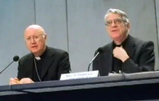 Archbishop Claudio Celli and Fr. Federico Lombardi 