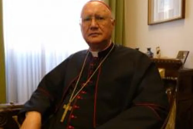 Archbishop Claudio Maria Celli at his office in the Pontifical Council for Social Communications CNA Vatican Catholic News 1 17 11