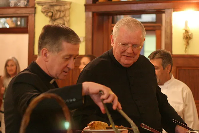 Archbishop Cupich and Fr Philips Credit Canons Relgious of St John Cantius