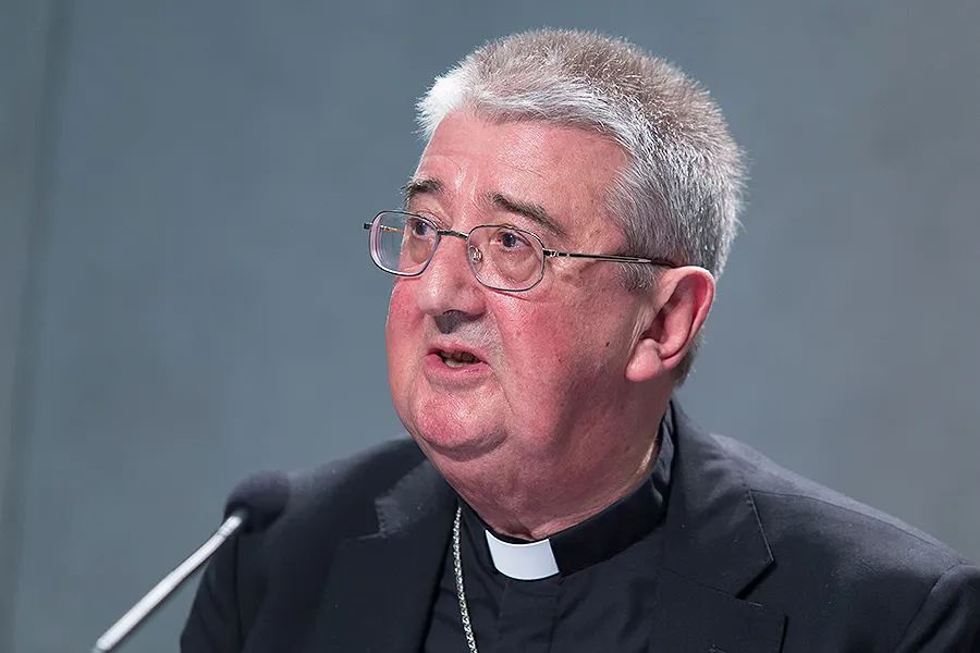 Archbishop Diarmuid Martin of Dublin speaks at the Holy See press office, March 30, 2017. ?w=200&h=150