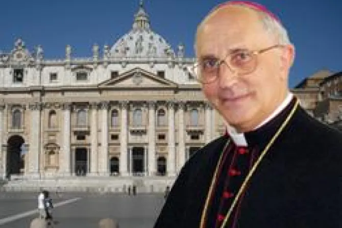 Archbishop Fernando Filoni St Peters Basilica CNA Vatican Catholic News 4 29 11