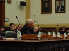 Archbishop Francis A. Chillikatt, Permanent Observer of the Holy See to the UN, testifies before the House Subcommittee on Feb. 11, 2014. 