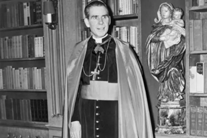 Archbishop Fulton Sheen who died in 1979 and whose cause for beatification is open CNA