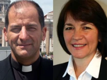 Msgr. Giampietro Dal Toso and Lesley-Anne Knight