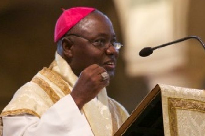 Archbishop Ignatius Kaigama of Jos President of the Catholic Bishops Conference of Nigeria Credit Weenson Oo for Aid to the Church in Need CNA500x320 Catholic News 10 31 12