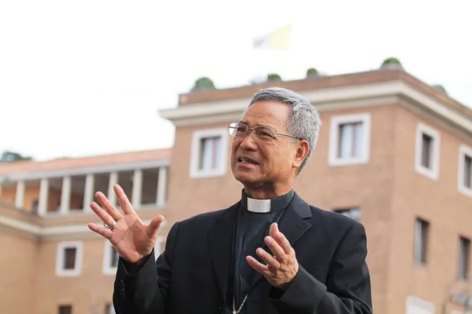 Archbishop John Shan chuan Hung of Taipei in Taiwan at the Vatican on Oct 16 2014 Credit Bohumil Petrik 1 CNA