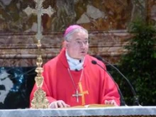 Archbishop Jose H. Gomez at St. Peter's Basilica in Rome on June 28, 2011