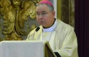 Archbishop Jose H. Gomez celebrates Mass at St. Ignatius of Loyola Church in Rome 