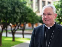 Archbishop Jose Gomez of Los Angeles at the Pontifical North American College in Rome, Sept. 16, 2019. 